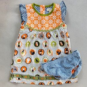 Matilda Jane Hocus Pocus Under My Spell Dress and Bloomers Size 18-24m